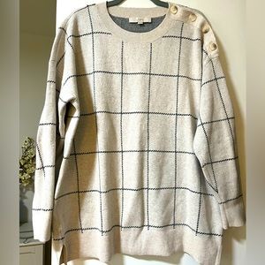 LOFT side button sweater